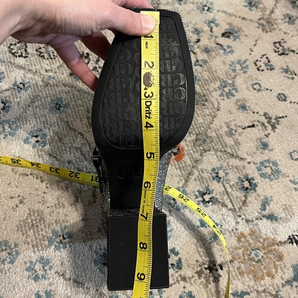 Gianni Bini Silver Disco Mary Jane Block Heels 🪩 - Picture 14 of 17